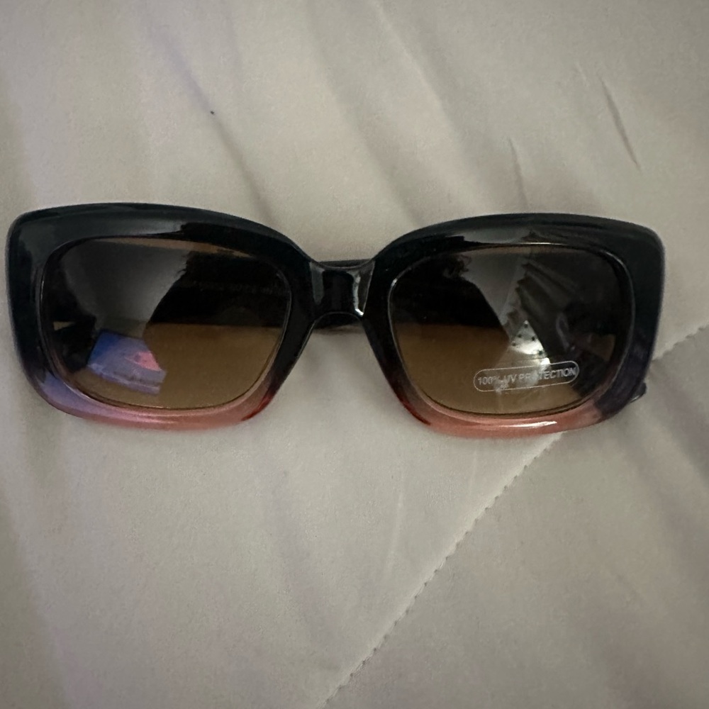 Gradient Black and Brown Women's Sunglasses